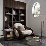 Minimalist Wooden Armchair For Contemporary Home