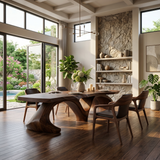 Modern Slab Dining Table For Formal Dining Room