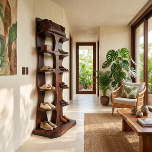 Minimalist Vertical Shoe Rack For Entryway Storage Corner Display