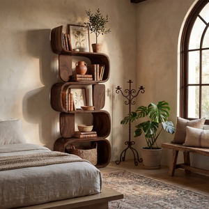 Contemporary Modern Unique Bookshelf Living Room Storage