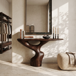 Rustic Accent Table Entryway Design