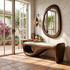 Designer Entryway Bench Organic Modern Home