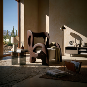 Luxury Contemporary Lounge Chair Poolside Reading Nook