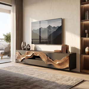 Farmhouse TV Console For Living Room Furniture Decor