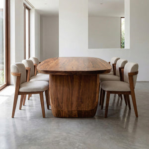 Mid Century Organic Dining Table For Dining Room