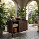 Minimalist Wood Bathroom Vanity For Contemporary Bath