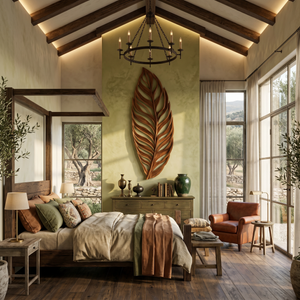 Organic Leaf Wall Sculpture For Living Room