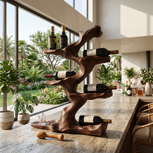 Rustic Wine Holder For Furniture Display Shelf Ideas