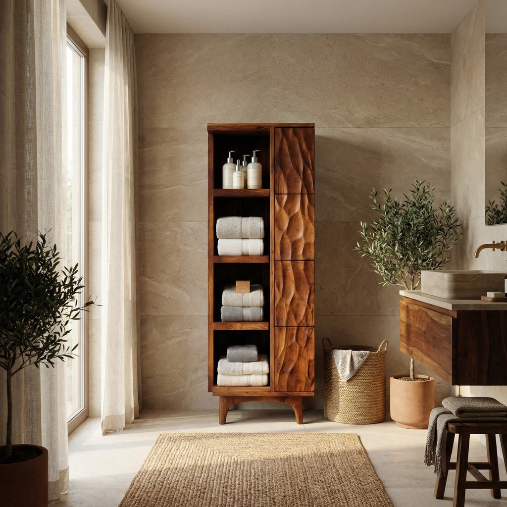 Modern Wooden Bathroom Cabinet For Spa Interior