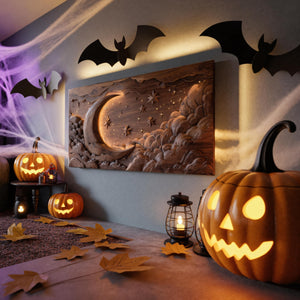 Rustic Halloween Wooden Wall Art For Living Room Or Bedroom