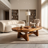 Organic Oval Coffee Table For Loft Living