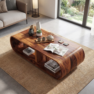 Farmhouse Wooden Live Edge Low Table For Entryway Design And Decor