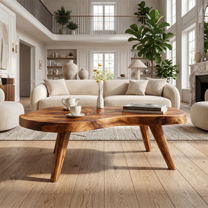 Farmhouse Solid Wood Coffee Table For Living Roomdecor And Home Style