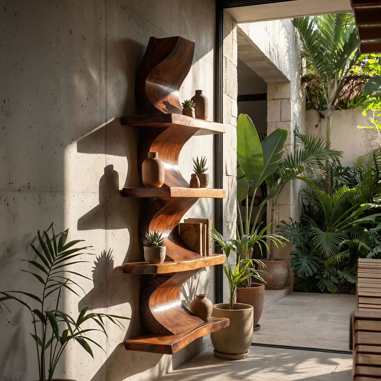 Modern Wall Shelf For Study Room Book Display