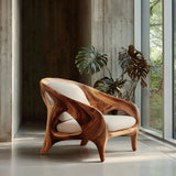 Organic Sculptural Armchair For Living Room