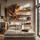 Rustic Wall Wine Rack For Breakfast Nook Bottle Arrangement