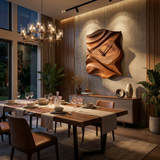 Contemporary Wooden Wall Clock For Bedroom Accent