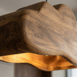 Scandinavian Wooden Pendant Light For Contemporary Kitchen Island
