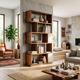 Modern Bookshelf Open Storage Display For Living Room