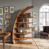 Organic Tree Open Bookshelf For Luxury Living Room