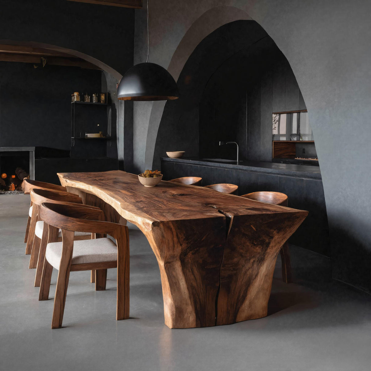 Wabi Sabi Handcrafted Dining Table For Dining Room