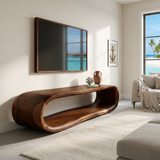 Luxury Sculptural TV Stand For Contemporary Living Room