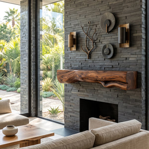 Natural Mantel Shelf For Fireplace Or Entryway
