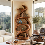 Organic Sculptural Flow Bookcase For Contemporary Home