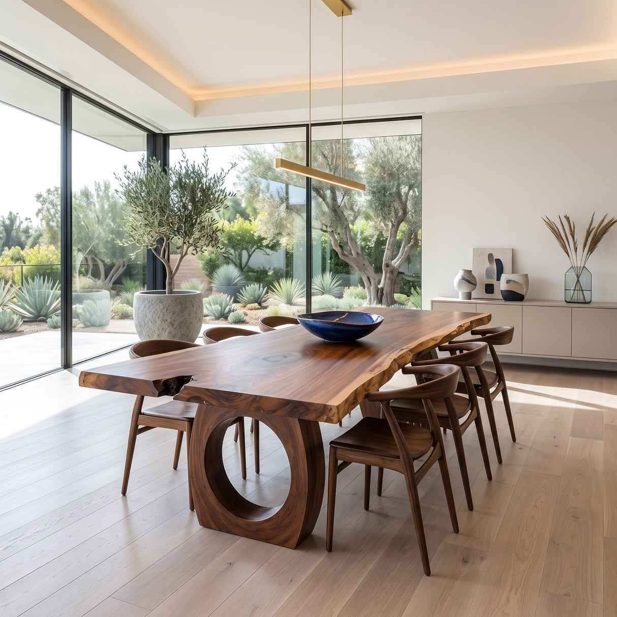 Modern Sculptural Dining Table For Dining Room Interior