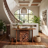 Scandinavian Organic Edge Hall Table For Resort Interior Space