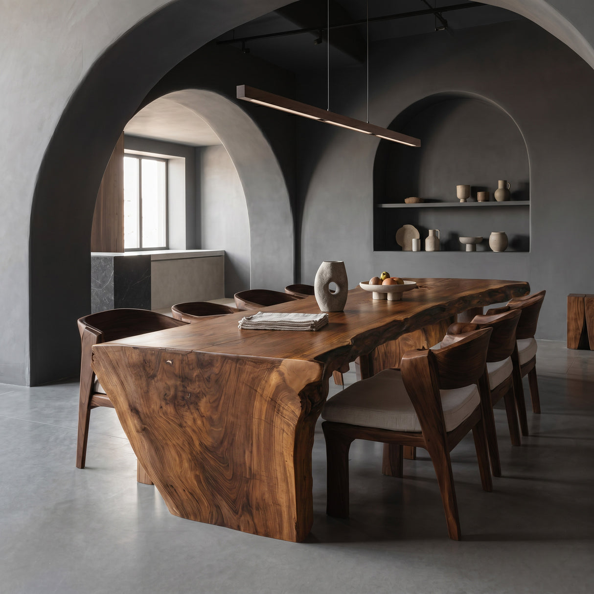 Organic Wabi Sabi Dining Table For Dining Room