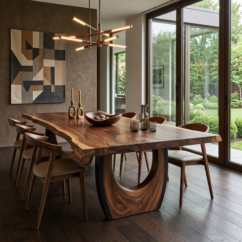 Handcrafted Live Edge Dining Table For Dining Room Decor