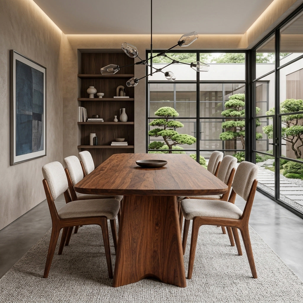 Modern Sculptural Dining Table For Dining Room
