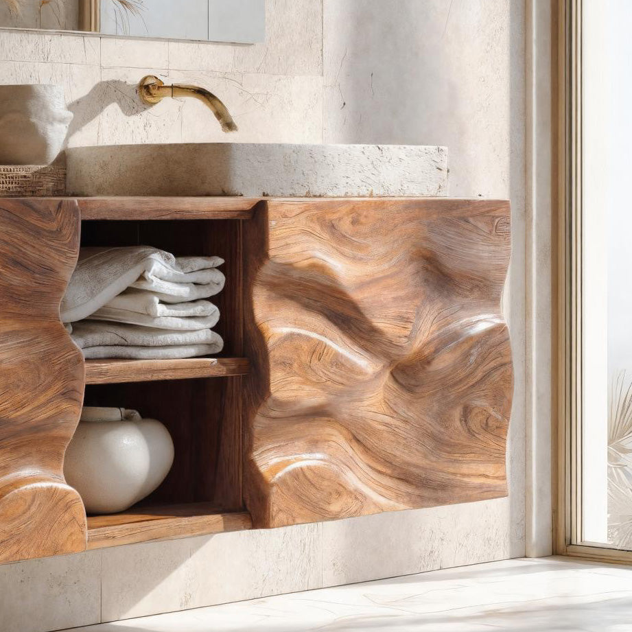 Handcrafted Wall Bathroom Vanity For Modern Bathroom