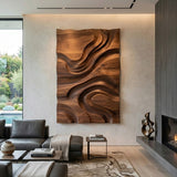 Modern Organic Wall Art Panel For Living Room Decor