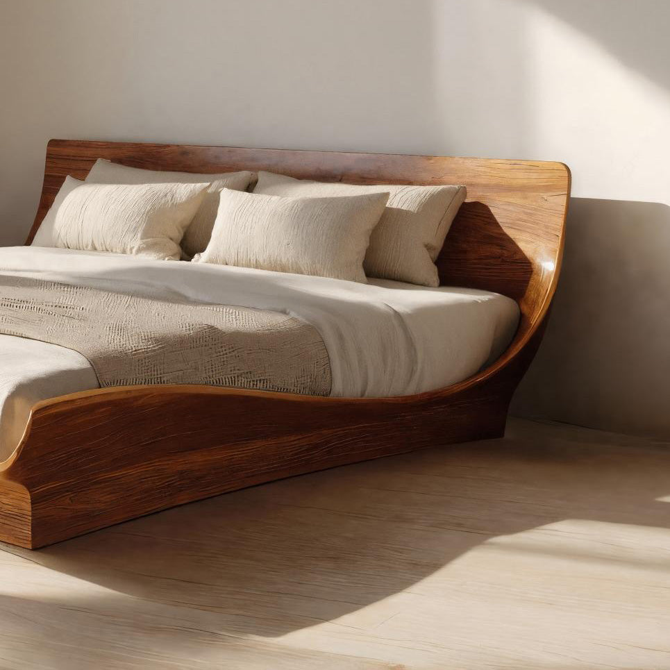 Handcrafted Bed Frame And Headboard For Modern Bedroom