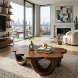 Modern Flower Shaped Coffee Table For Designer Living Room