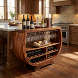 Contemporary Wine Cabinet With Wine Rack For Dining Area
