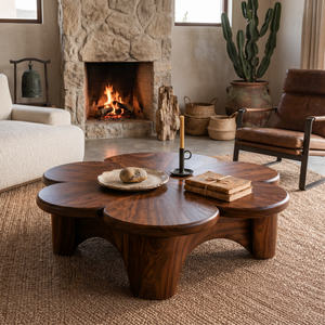 Organic Petal Coffee Table For Contemporary Living Room