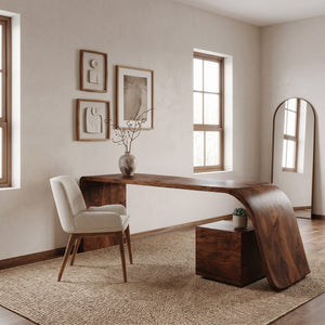 Minimal Wooden Office Desk For Home Office