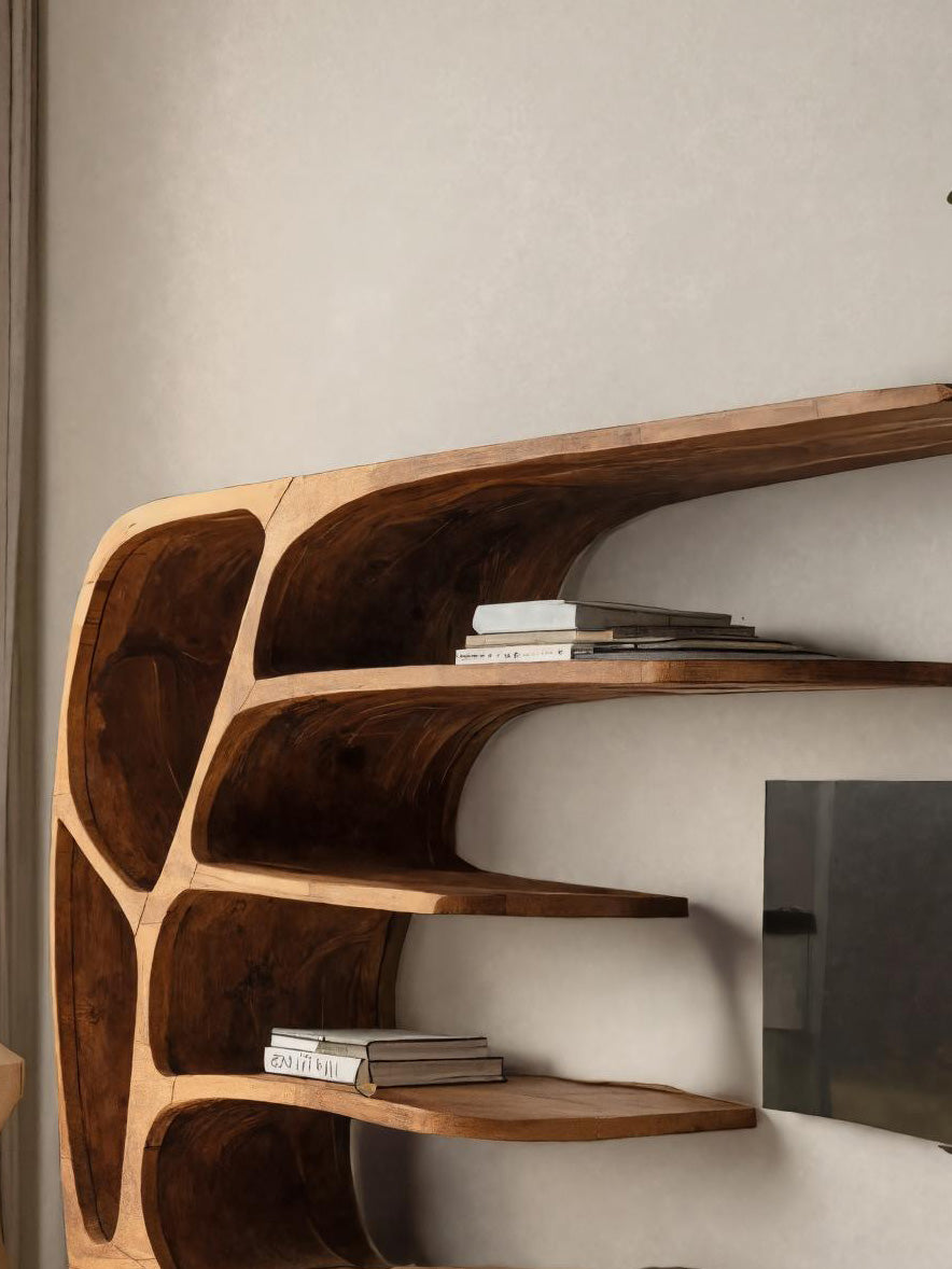 Modern Organic TV Display Shelf For Living Room