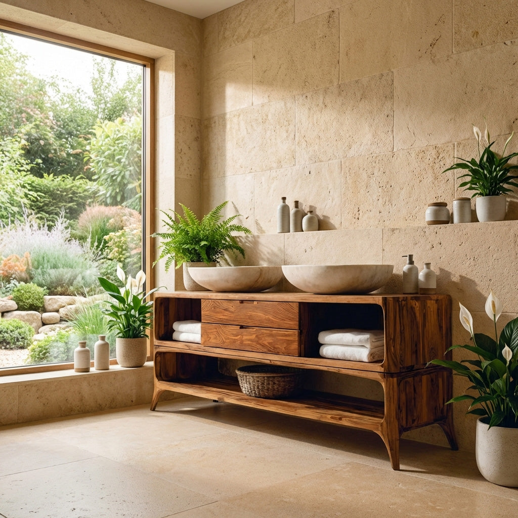 Luxury Bathroom Vanity Two-tier Design For Bathroom Furniture