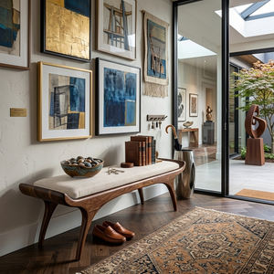 Contemporary Statement Bench For Entryway Or Home Interior