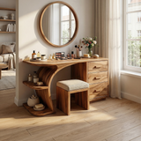 Elegant Makeup Vanity Table Personal Beauty Area Dressing Space