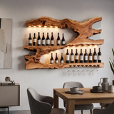 Mid Century Wine Holder For Kitchen Minimalist Shelf