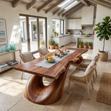 Modern Live Edge Dining Table For Open Concept Dining