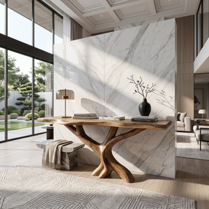 Organic Coral Base Console Table Luxury Beach House
