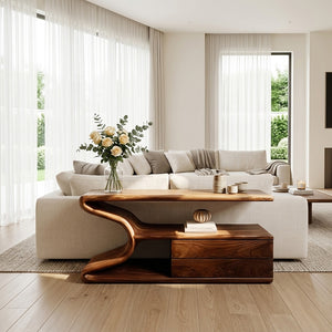 Modern Wooden Console Table With Storage For Statement Living Space