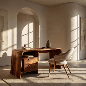 Modern Writing Desk With Drawers For Workspace
