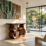 Modern Record Storage Cabinet For Music Lounge Space